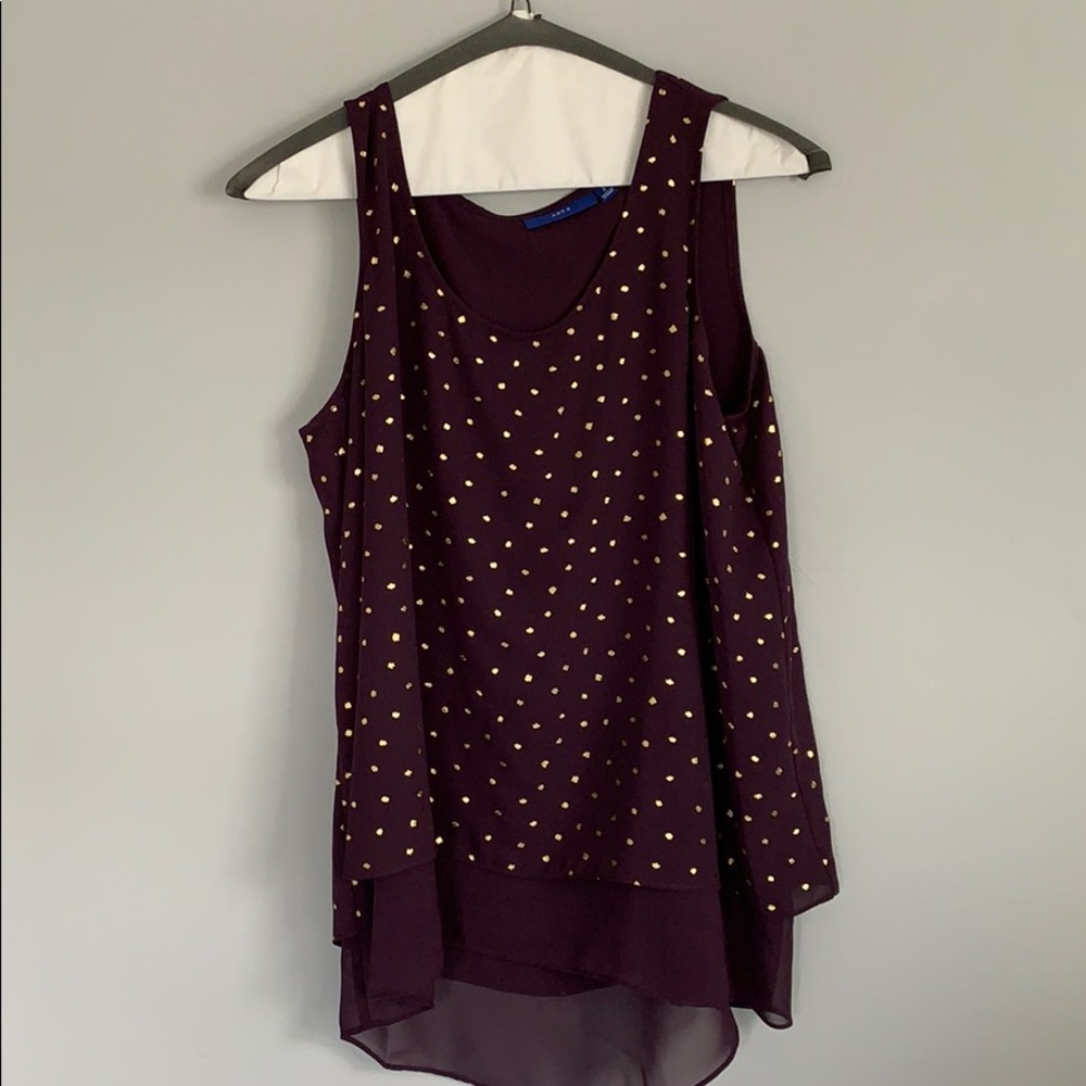 Apt 9 purple blouse